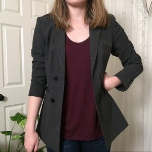 Emerson Rose Charcoal Long Blazer